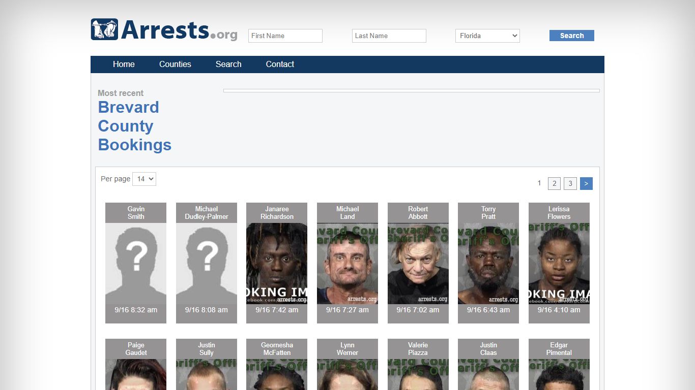 Brevard County Arrests and Inmate Search